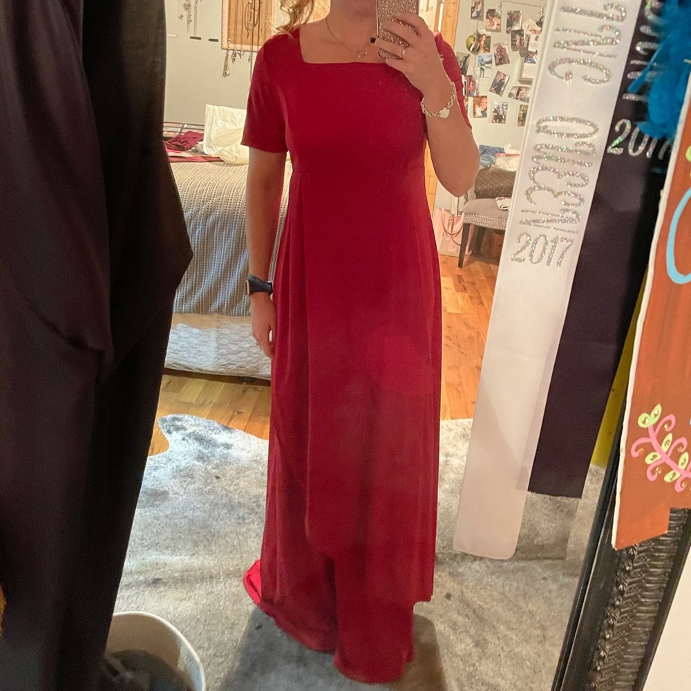 Stage Accents red size 14 dress RN#56901